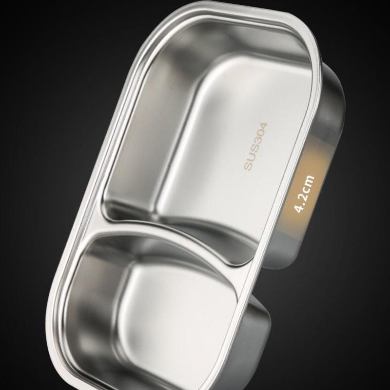 Изолированный ланч-бокс из нержавеющей стали 304 с крышкой, микроволновая печь, ланч-бокс для студентов и женщин, офисный работник, ланч-бокс с одним отделением