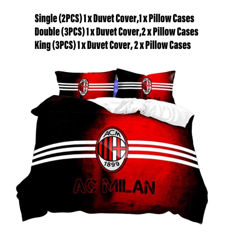 Football-themed Bedding Set Includes Duvet Cover And Pillowcase Polyester Material