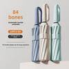 84-Bone Wind-Resistant Automatic Umbrella, Dual-Use for Sun and Rain, Hook-Folding Design, UV Protection