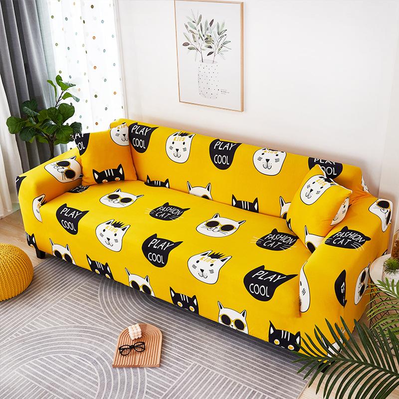 1/2/3/4-местные Чехлы L-образной формы в скандинавском стиле, эластичные чехлы для диванов с простой геометрией для гостиной, офиса, кабинета, дивана