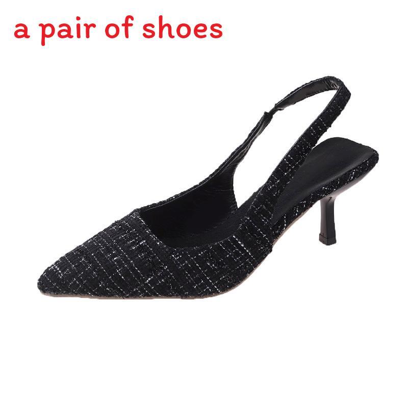 Chic High Heel Slide Sandals For Women Summer Dress Casual Footwear