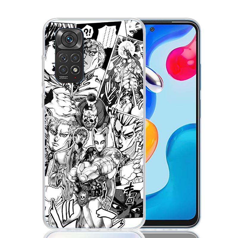 Чехол для телефона JoJo Кира Йошикаге Killer Queen для Xiaomi Redmi Note 15 14 13 12S 12 Pro Plus 11S 11E 11 11T 10S 10 Искусство Мягкий Узор