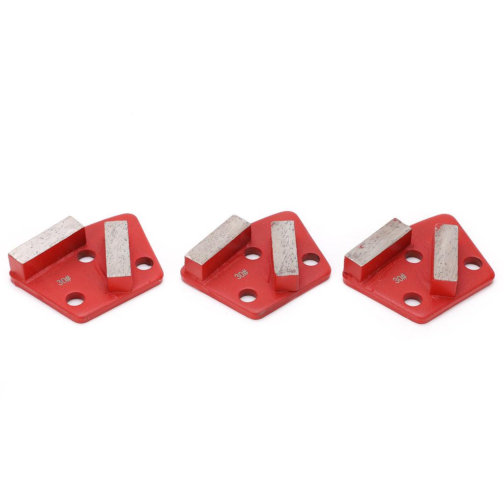 3 шт. алмазные шлифовальные тачки трапециевидные бетонные агрессивные режущие 2 длинных зуба красные 30#