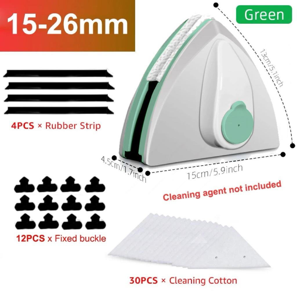 Magnetic Window Cleaner Brush Double-Side Automatic Water Discharge Wiper Glass Window Brush Cleaning Household Tools Cleaning