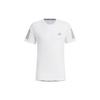 Reflective Stripe Sports Crew Neck Short Sleeve T-Shirt Men Tops White JF1472