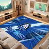 Canterbury-Bankstown Bulldogs Personalized Crystal Velvet Carpet, Customized Name Text Soft Anti‑Slip Rug for Living Room Bedroom