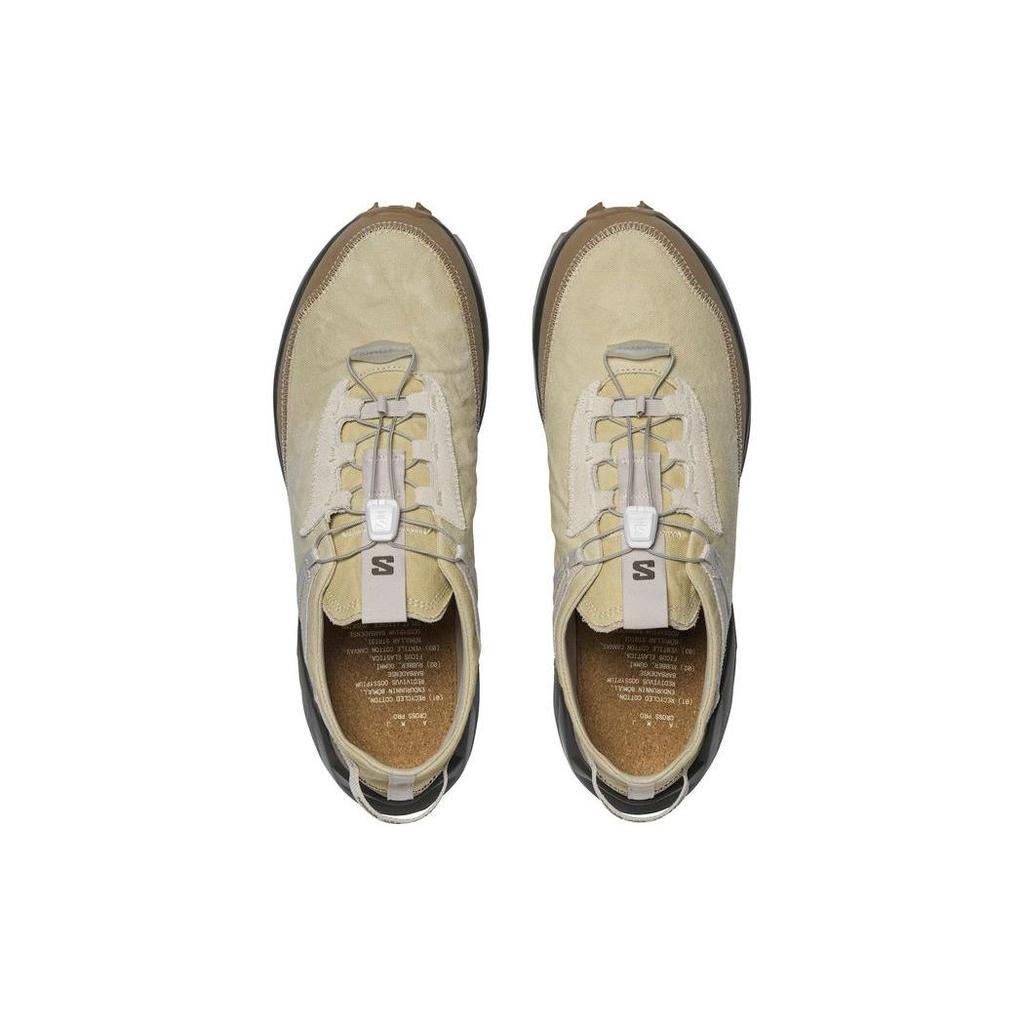 SALOMON Cross Pro Fabric Functional Shock Absorption Non-Slip Wear-Resistant Low-Top Outdoor Shoes Men Shoes Brown Gray 470611