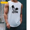 Становая тяга в тренажерном зале, человеческий скелет, летняя быстросохнущая спортивная майка, мужской жилет для бодибилдинга, сетчатая рубашка без рукавов для фитнеса, одежда для мышц