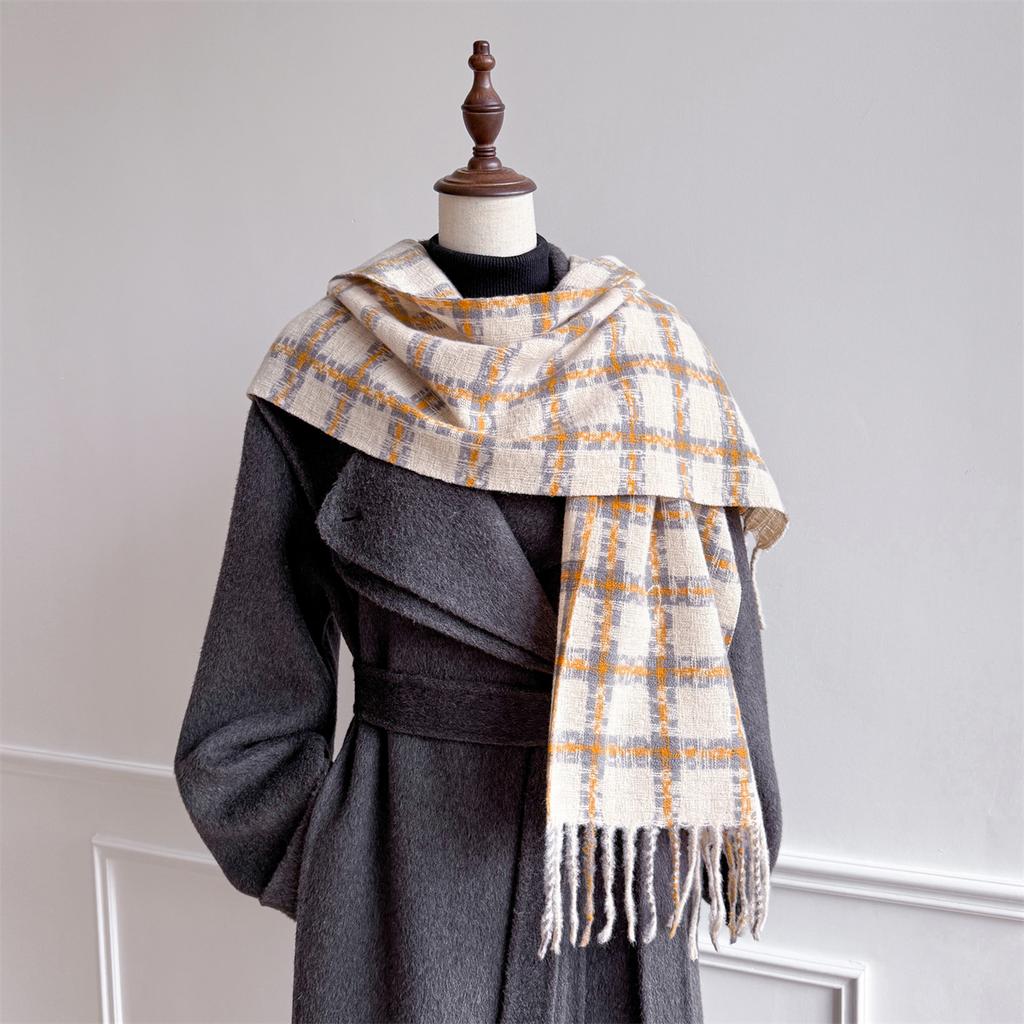 Luxury Winter Cashmere Scarf Women Design Warm Pashmina Blanket Poncho Scarves Female Shawl Wraps Thick Foulard Bufanda
