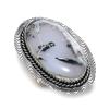 Dendrite Opal Gemstone 925 Sterling Silver Jewelry Ring Size 8