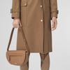 Burberry Olympia Adjustable Shoulder Strap Dyed Lambskin Ellen Olympia Half-Moon Handbag Women handbag Brown 8050598