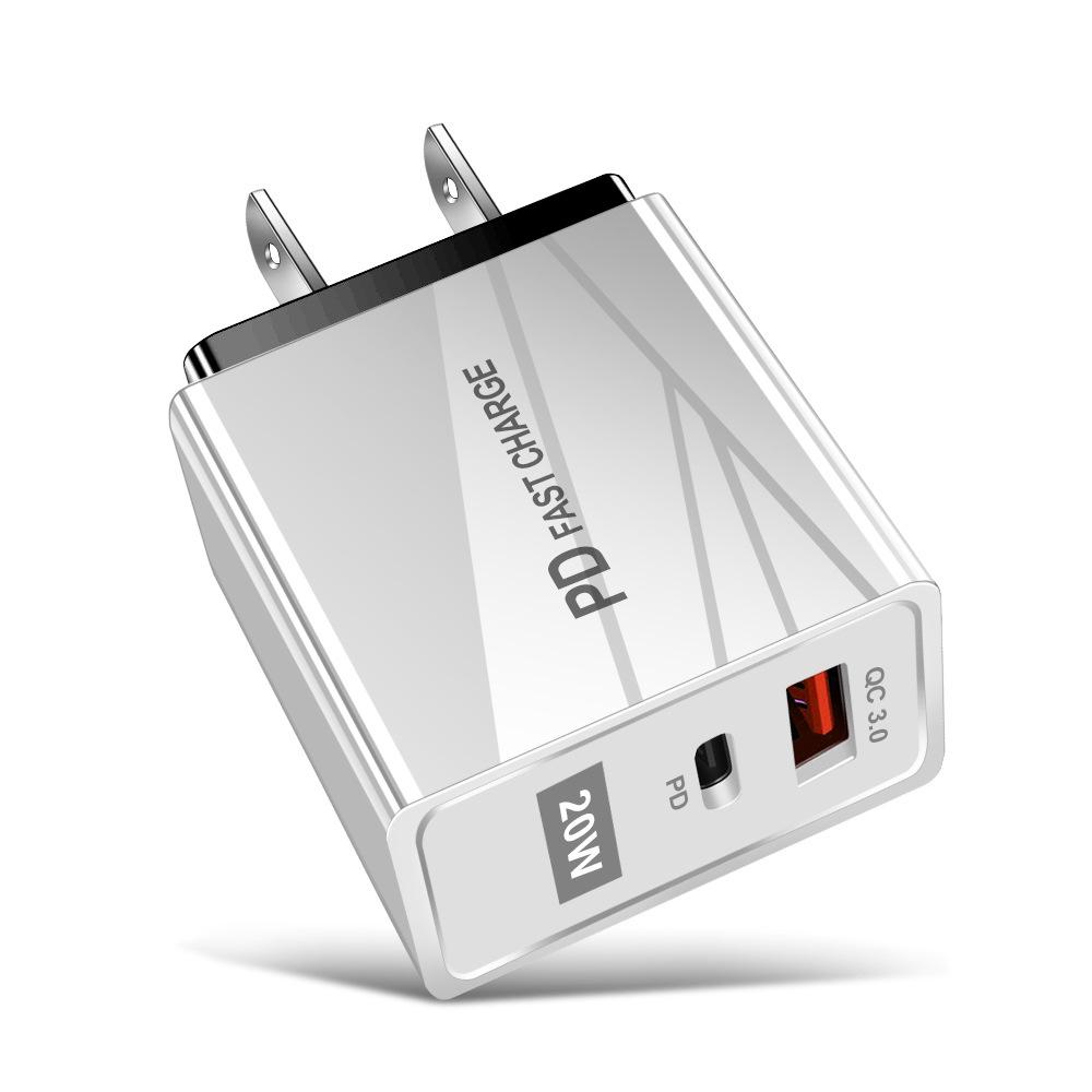 USB-зарядное устройство для путешествий, стандарт ЕС и США, быстрая зарядка QC3.0+PD (5В/9В/12В)
