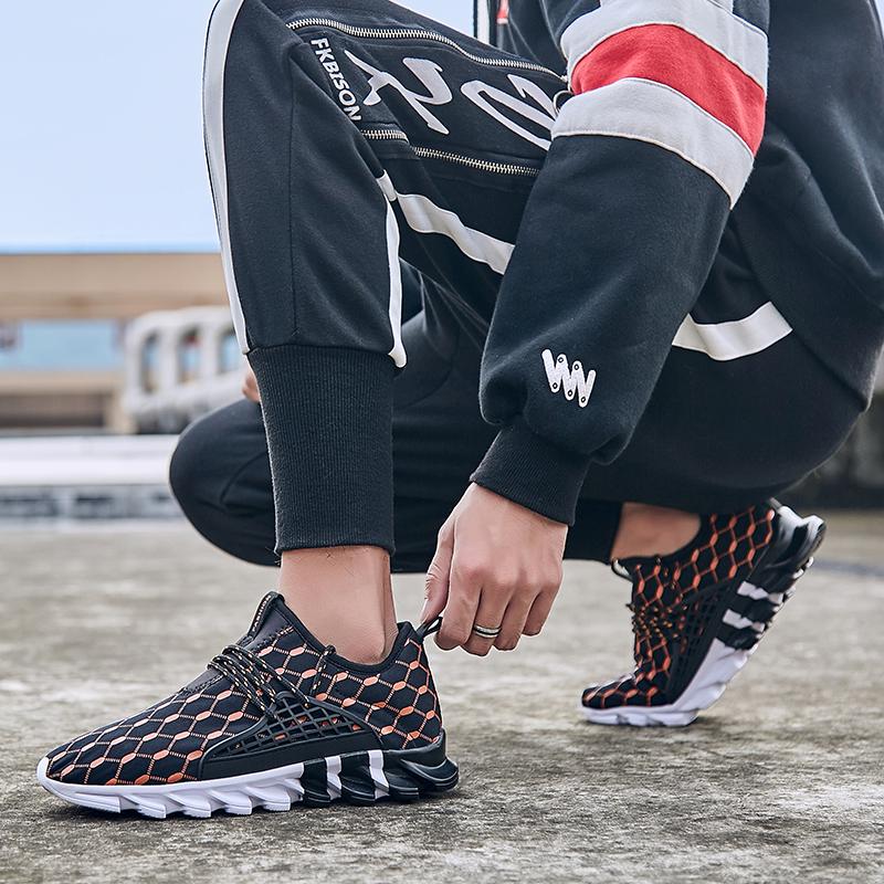 Мужская обувь большого размера 39-47Сверхлегкие спортивные повседневные мужские туфли Four Seasons Кроссовки для мужчин