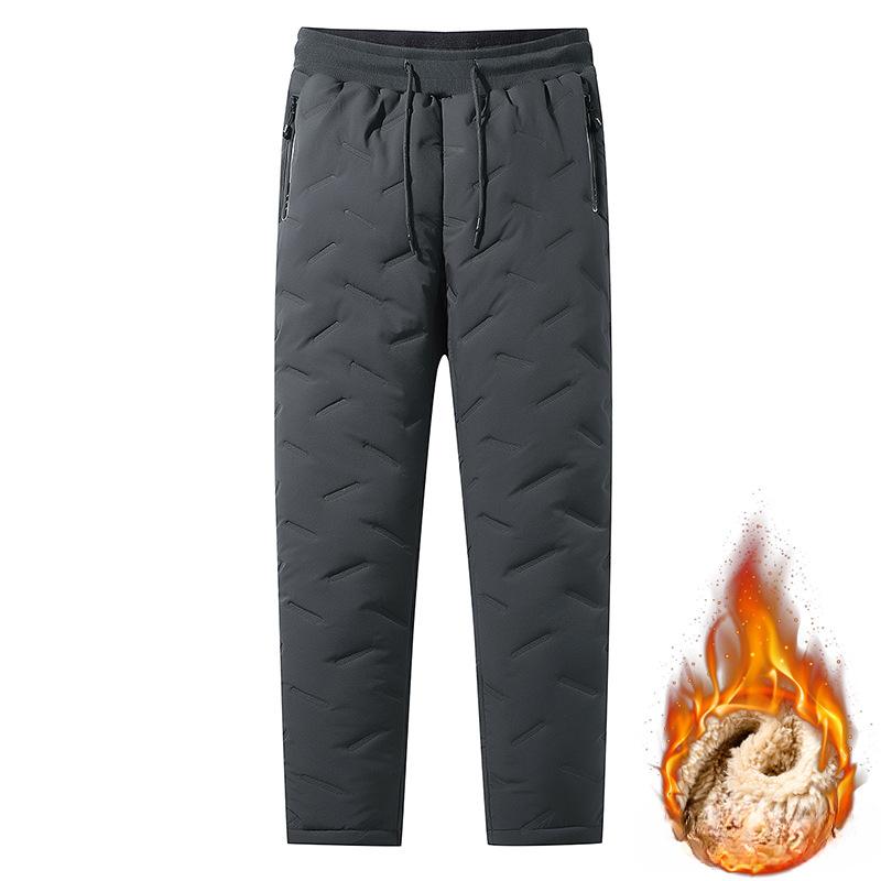 Брюки больших размеров, удобные, дышащие, мужские брюки, зимние модные брюки, теплые и уютные, модные, термоштаны