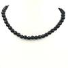 8 мм Натуральный Черный Турмалин Камень Круглые Бусины Украшение Ручной Работы Черный Камень Ожерелье 17-20" Красивые Бусины Чокер Для Женщин 8BN-95
