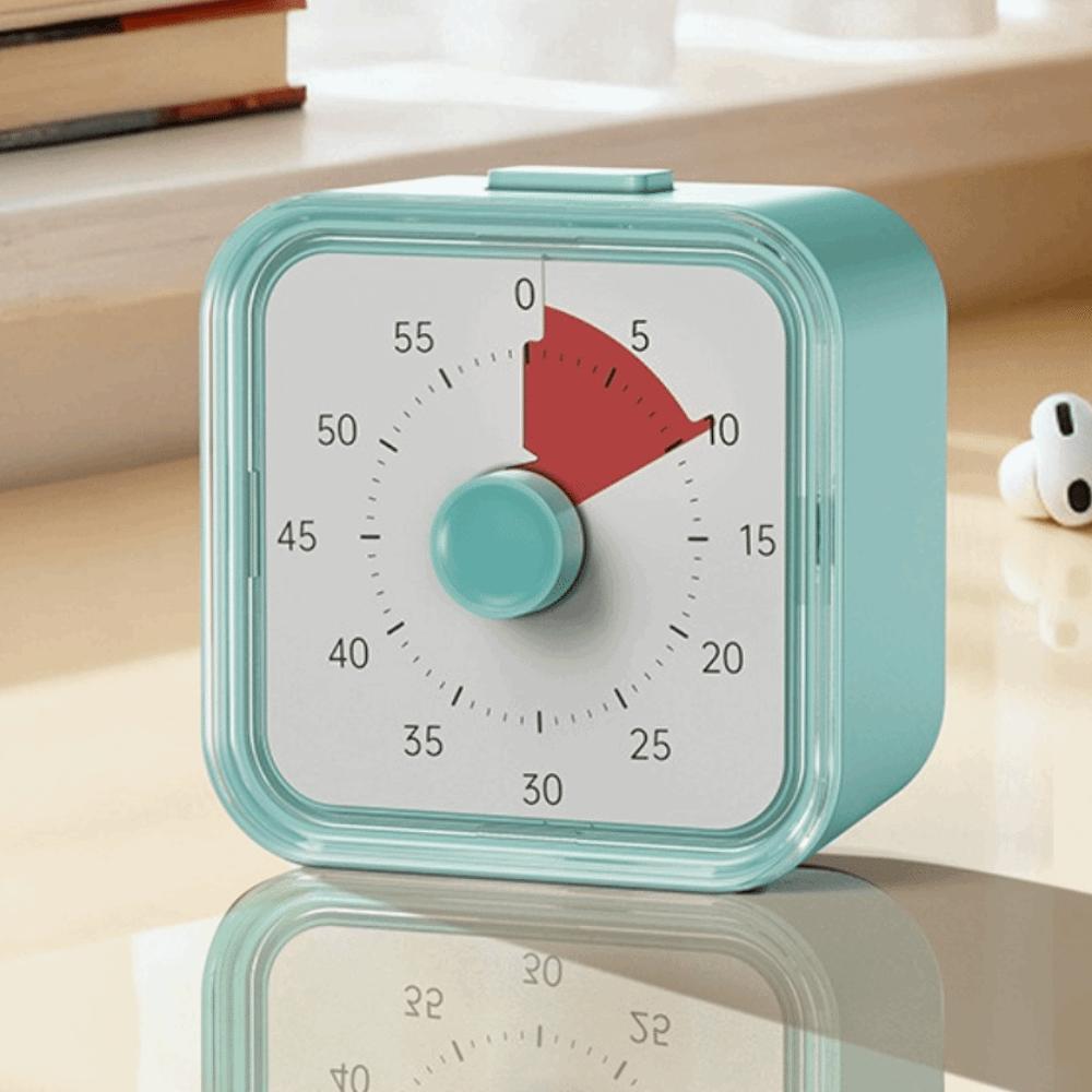 60 Minutes Visual Timer Round/Square Visualization Countdown Alarm Clock Self-discipline Ultra Silent Kitchen Timer Indoor