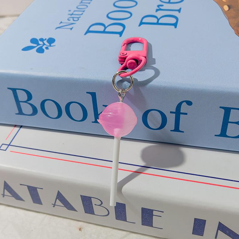 Милый брелок в виде леденца из смолы, мини 3D имитация еды, брелоки для ключей для женщин, девочек, подвеска для сумочки, DIY детские ювелирные изделия, подарки