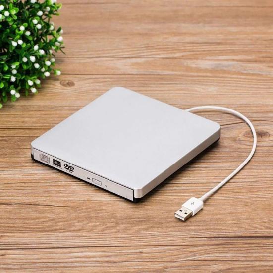 USB 2.0 Slim Writer/Burner/Rewriter/CD ROM External DVD Drive for PC Laptop