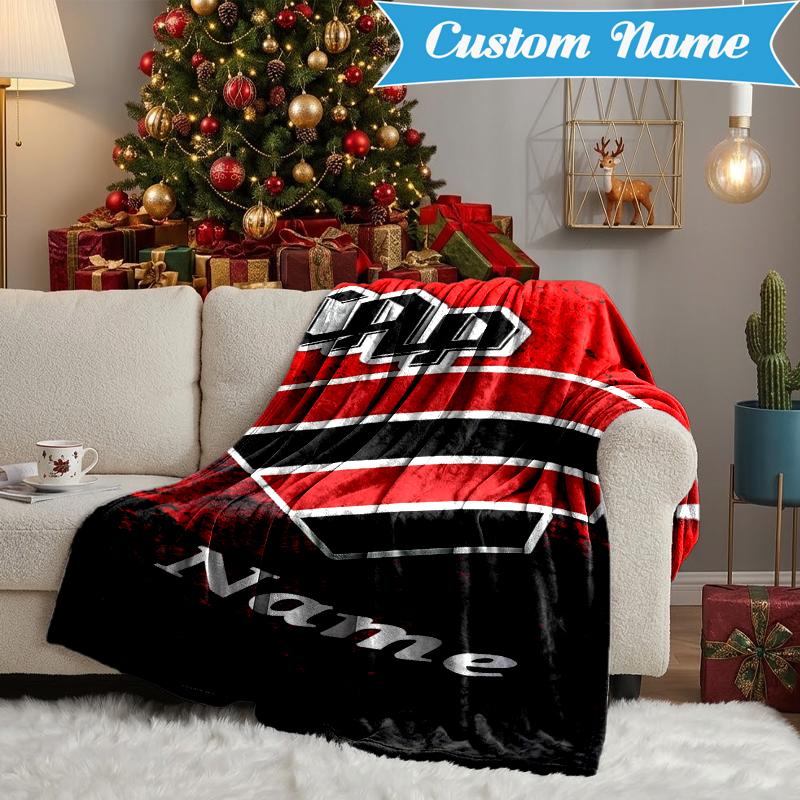Custom Name Cap Skull Design Blanket Lightweight Ideal Bedding Blanket Perfect for Travel, Camping, Living Rooms, Sofas, Christmas gift