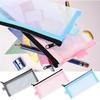 Nylon Mesh Pencil Bag Large Capacity Storage Bag Transparent Stationery Bag  Student