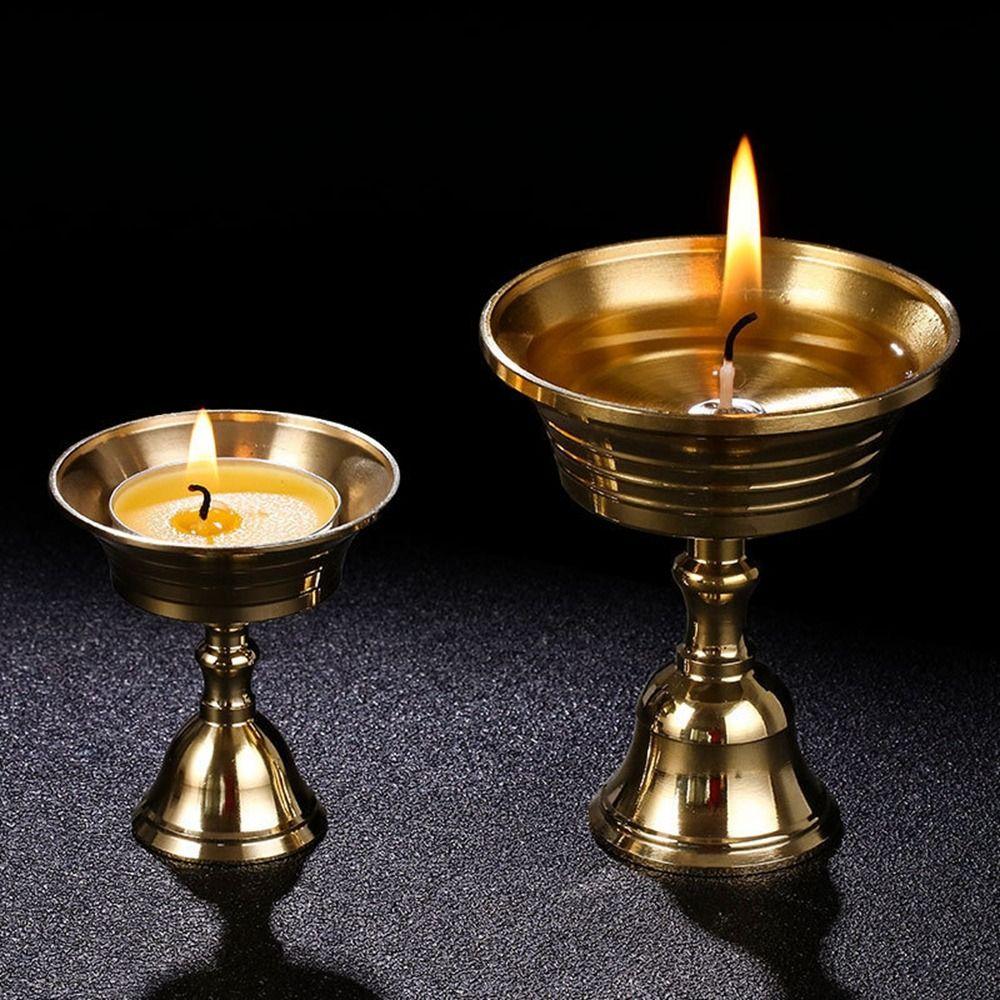 Масляная чаша Буддийские храмовые украшения Лампа Чанмин Подсвечник Подставка для свечей Подсвечник Подставка для лампы