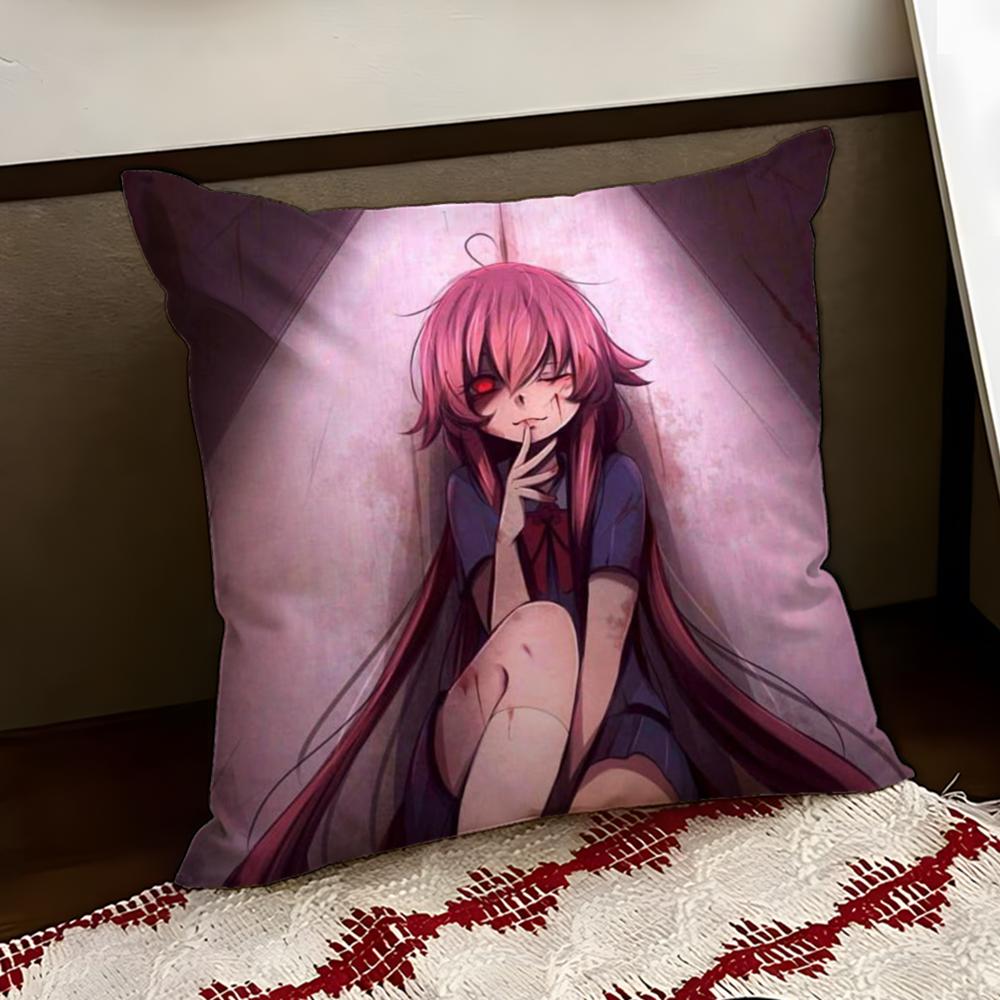 MMirai NNikki Наволочка-подушка Реверсивная Мягкая Прочная Наволочка для Подушки Дом Автомобиль Многоцелевое Использование для Ежедневного Комфорта