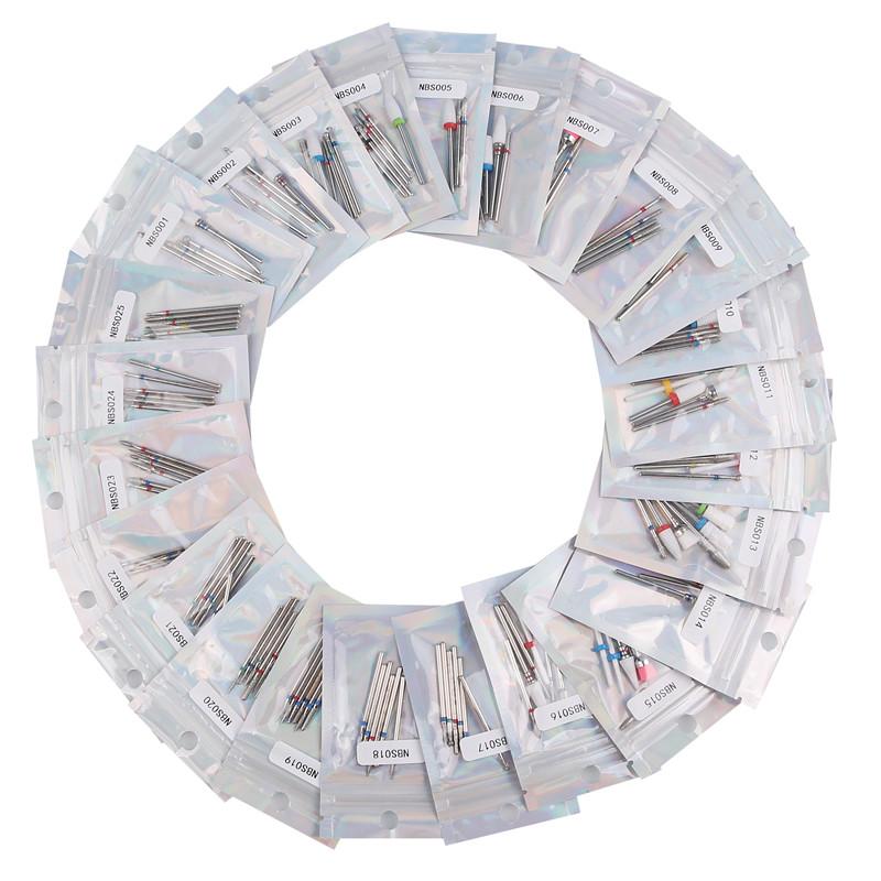 6 шт. алмазные фрезы для ногтей, набор сверл для маникюра, аксессуары для педикюра, электрическая машина, кисточка для ногтей, инструменты для заусенцев