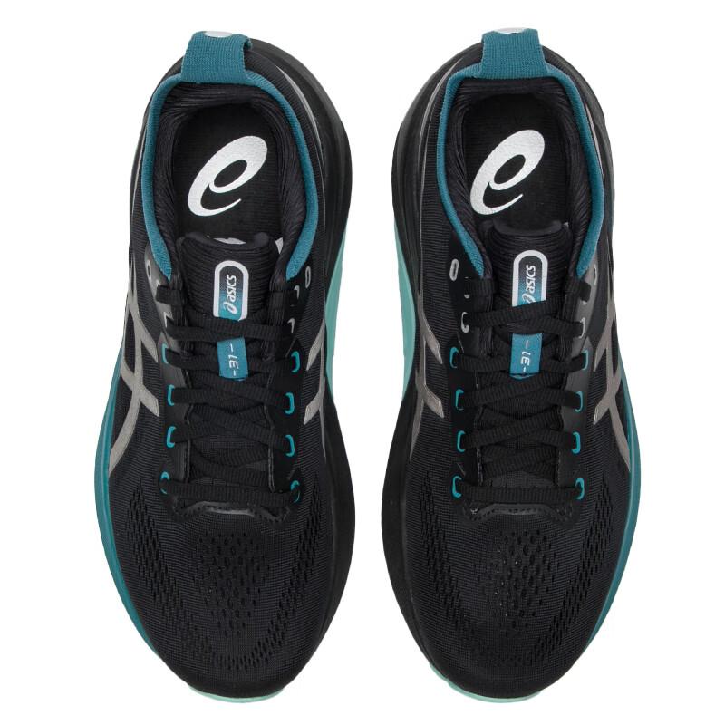 Asics Кроссовки для марафона и бега на длинные дистанции мужские ASICS Gel Kayano 31, износостойкие, дышащие, низкие, черные с серым 1011C100-001