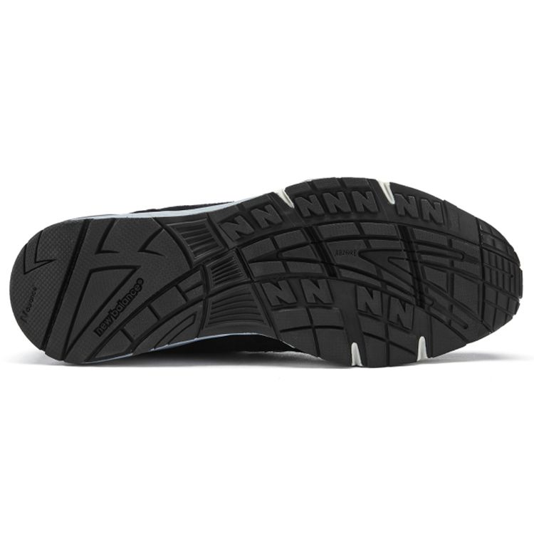 New Balance Черные серебристые женские кроссовки 991 Made in England W991EKS