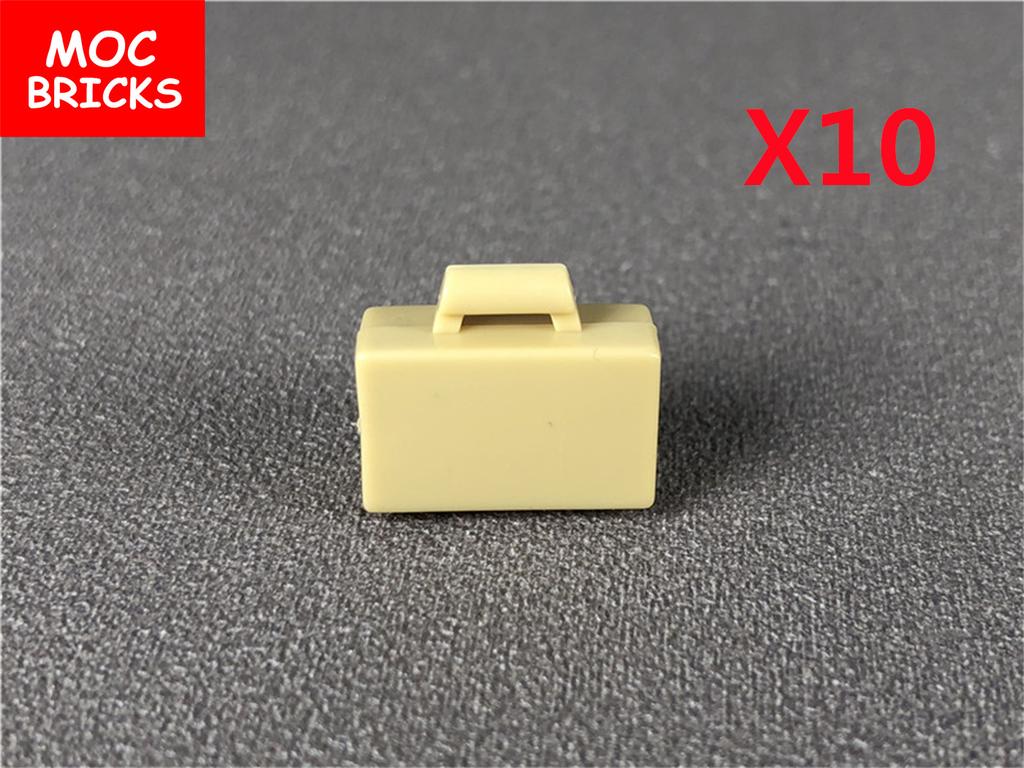 Нетоксичные кубики Moc Город Ужасов Золотой Серебряный Пистолет для Денег Монеты Мешок с Долларами Портфель Фигурка 4 см Аксессуары Полиции Строительный Блок Детские Игрушки