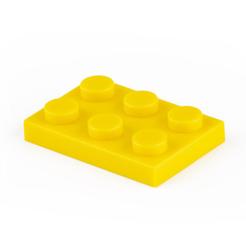 100 шт. Детали MOC 3021 Пластина 2x3 Совместимые Кирпичики DIY Сборка Строительные Блоки Частицы Детская Мозговая Игрушка Подарок
