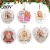 Acrylic Christmas Tree Pendants Country Music Legend Ornament, Honoring The Queen of Hanging Decorations Decor for Garden Window Fireplace, Gift Fans