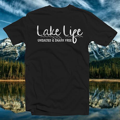 Lake Life #10 Ski COTTON T-SHIRT Outdoors Nature Naturalism Water Worship Boat Unisex T-Shirt