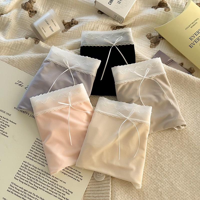 Women's High Waist Lace Lace Mesh Sexy Pure Air Lift Hip Breathable Underwear