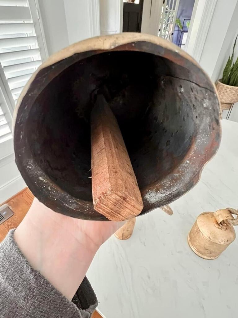 Vivanta 4 6 8 дюймов, декоративные подвесные колокольчики, гигантские коровьи колокольчики, деревенский рождественский колокольчик