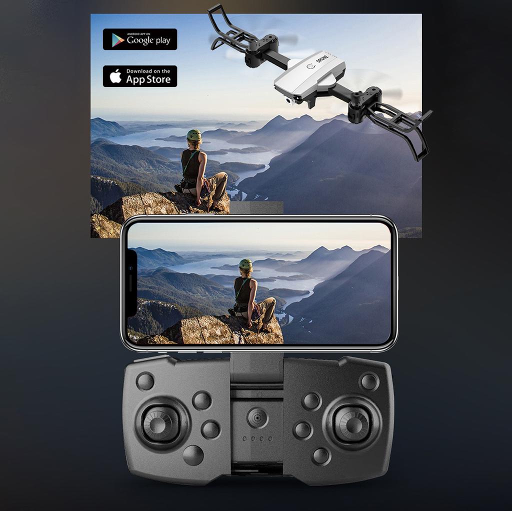 Two-axis Remote Control Folding Mini Drone Helicopter Without Aerial Photography