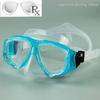 Оптические очки для дайвинга из закаленного стекла, корректирующая плавательная маска для близоруких пловцов, диапазон диоптрий от -1,0 до -8,0