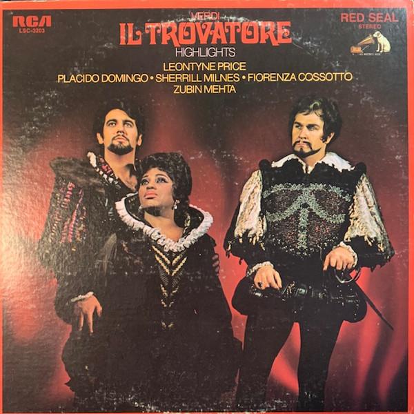 LP Record ZUBIN MEHTA NEW PHILHARMONIA ORCHE Verdi Il Trovatore Highlights LSC3203 RCA RED SEAL 1970 US Classical Used