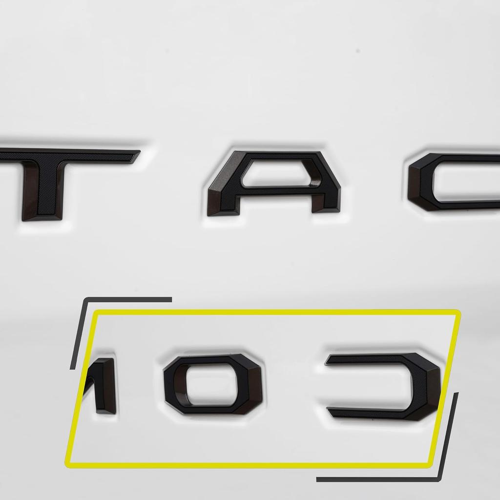 QEZT6 Специальная накладка-эмблема с 3D буквами на заднюю дверь Toyota Tacoma 2024+, Дизайн автомобильной наклейки, Аксессуары для автомобиля, Наклейка