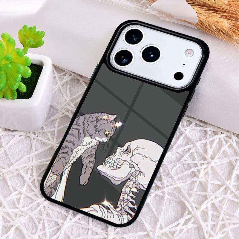 Ударопрочный чехол для телефона 'Таинственный кот' для iPhone 17 Air 16e 15 11 12 14 13 Pro Max Чехол Coque