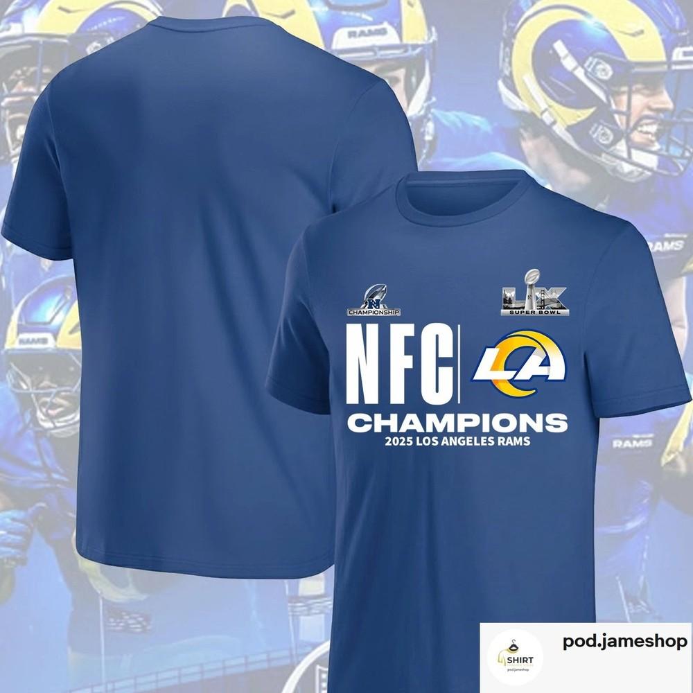 LA Ram 2025 NFC Conference Champions TShirt Unisex S-5XL Unisex T-Shirt