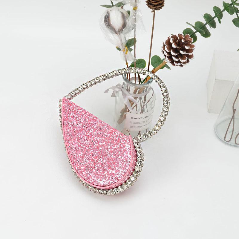Женская сумка PU Diamonds Fashion Solid Zipper Handbag MINI Bag Кошельки и сумки Вечерние сумки-клатчи Luxury