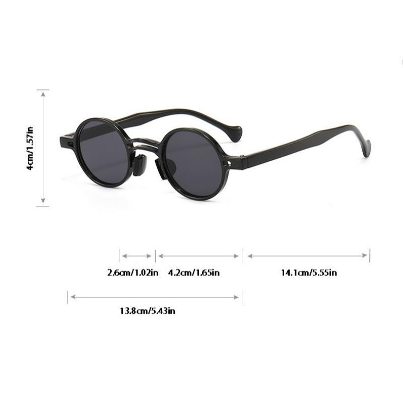 Неполяризованные винтажные маленькие круглые солнцезащитные очки женские модные двойные мостики модные заклепки солнцезащитные очки панк-очки пляжные дорожные уличные очки