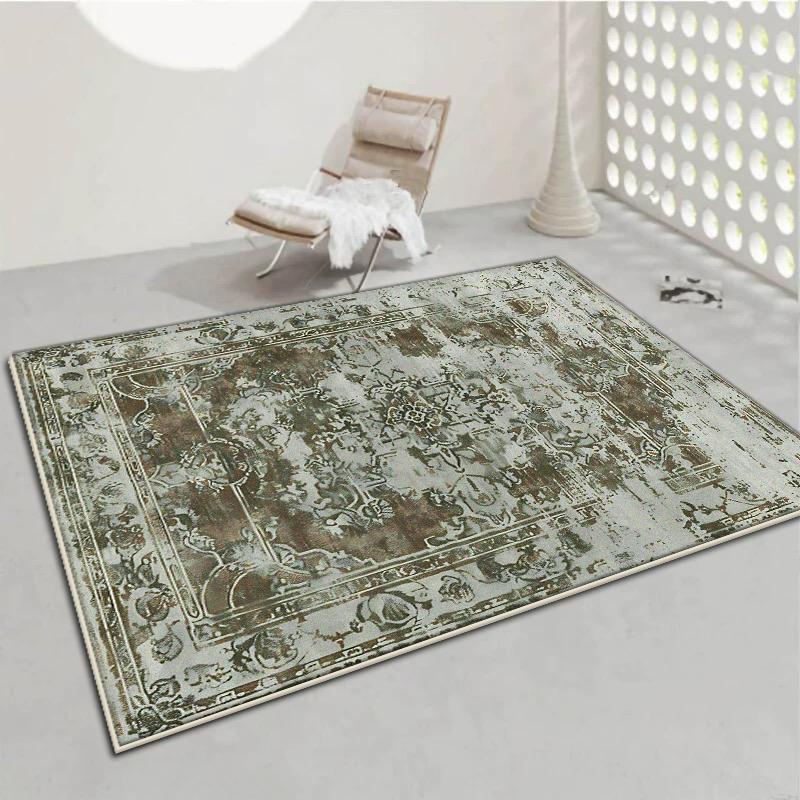 Американский стиль Персия Большой ковер Украшение гостиной Домашний ковер для диванной зоны Спальня Гардеробная Напольный коврик Моющийся Нескользящий