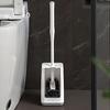 Toilet Brush Set with Holder Ergonomic Long Handle Deep Cleaning Toilet Brush Quick Assembly Bathroom Tool