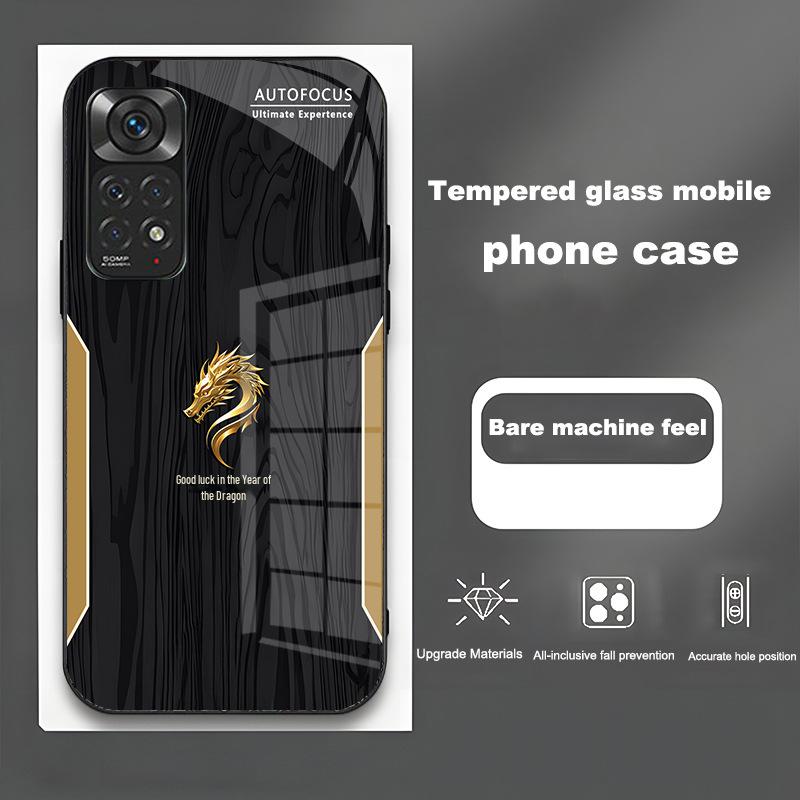 Trendy Dragon Year Good Luck Glass PRO All-inclusive Anti-fall Screen Protector for Redmi K30, NOTE9.