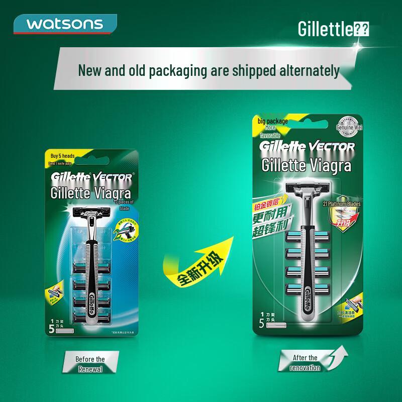 Gillette Ручная бритва - 1 ручка и 9 лезвий