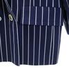 Givenchy 90-е Сделано во Франции Старый полосатый узор Приталенный пиджак Комплект 42 Женский Б/У