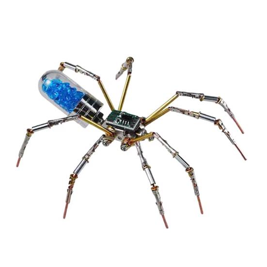 Стимпанк Механическая Модель Паука Стимпанк 3D Металлический Паук Украшение DIY Пазл Набор для Сборки Паука Подарок для Детей Взрослых Любителей Пауков