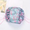 Lazy Men Storage Bag Printing Drawstring  Makeup Organizer Portable Travel Cosmetics Women Bag Rolling Round Dustproof Cover